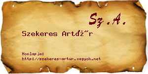 Szekeres Artúr névjegykártya